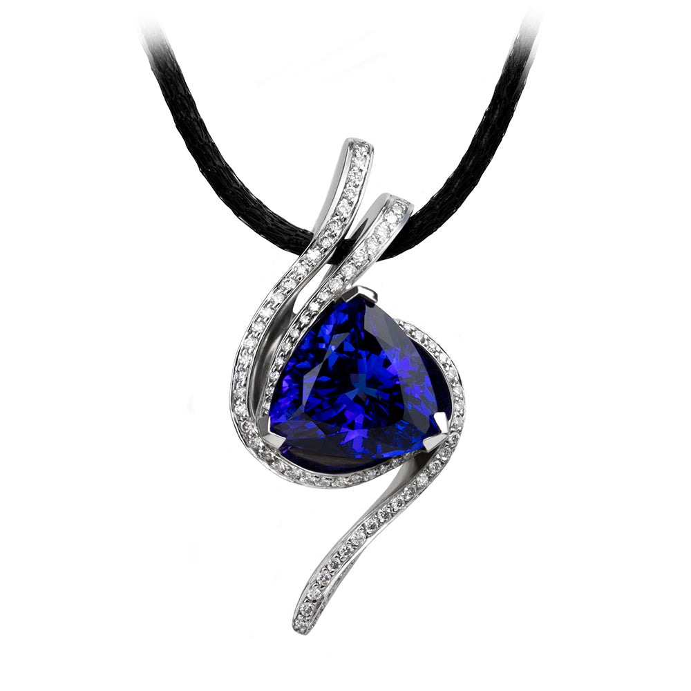 Trillion deals tanzanite pendant